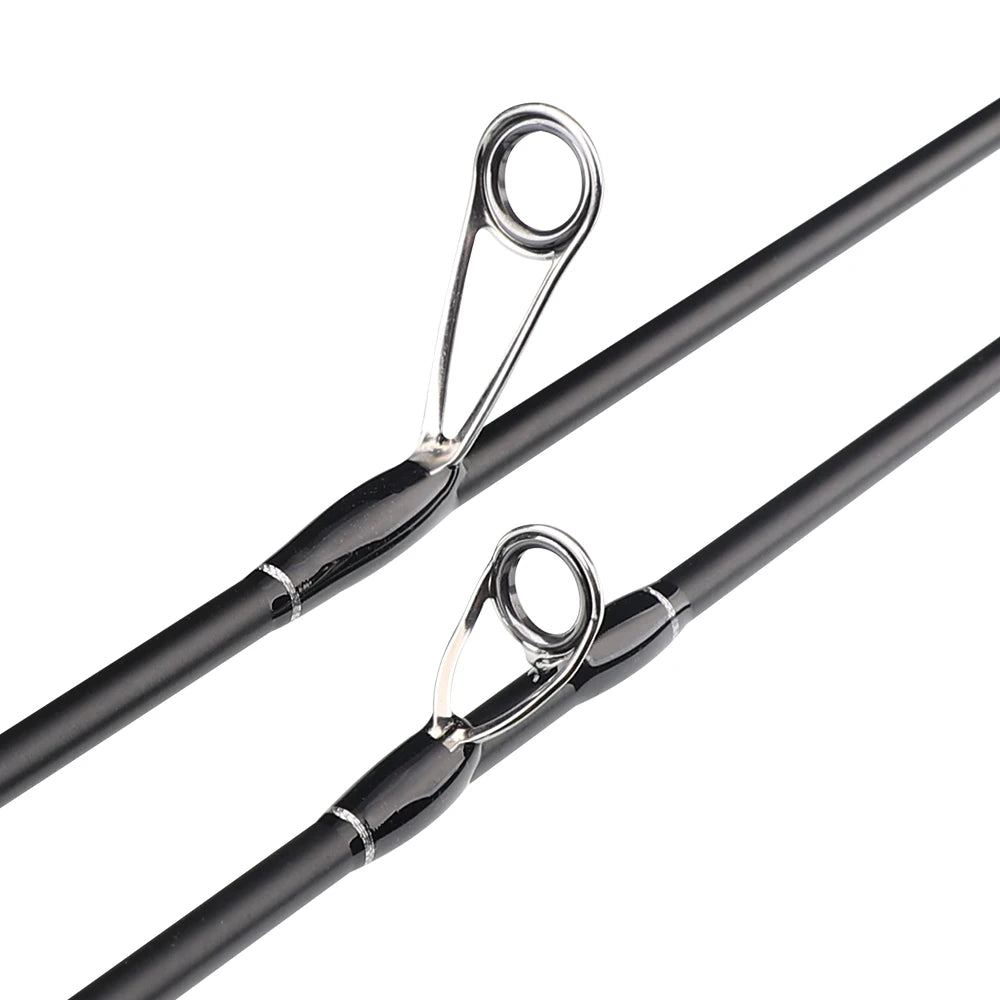 FISHINGFANS ORCA ULTRALIGHT UL SOLID TIP TAPERED HANDLE TROUT LAKE RIVER SPINNING CASTING FISHING ROD