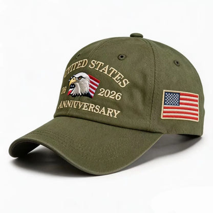 250th Anniversary Twill Baseball Cap Unisex Sun Hat Visor Cap