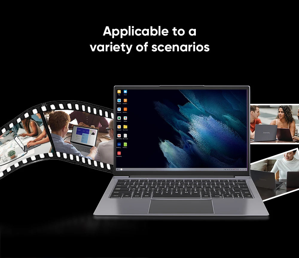 Dopesplay 14.1 inch Portable Lapdock Monitors with Keyboard HDR 1200P IPS External Screen Extender For Samsung Steam Deck Laptop