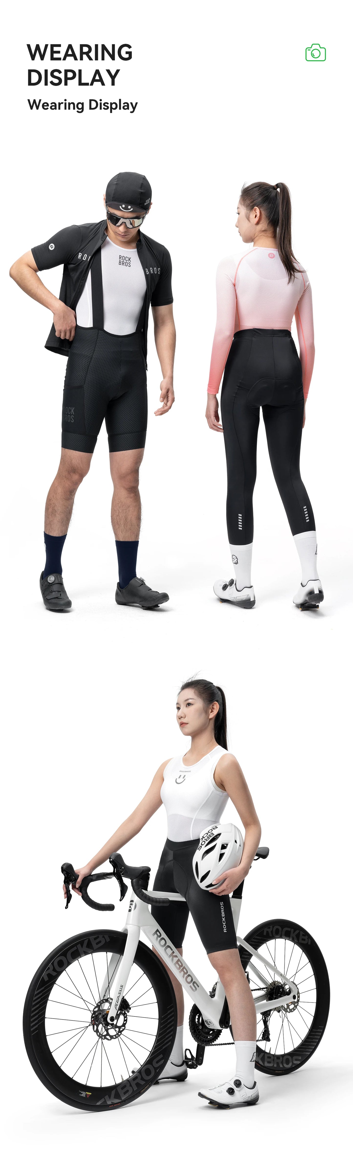 ROCKBROS Cycling Socks Breathable nylon Non-damp Socks Skin-friendly Bike Sport Socks Outdoor Moisture-absorbing Socks