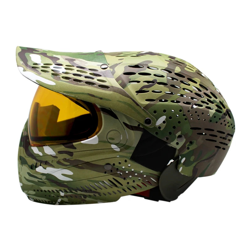 Lotus Camo Color Great III Paintball Mask Full Coverage Protector Helmet