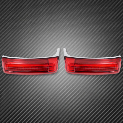 2xMotorcycle LED SaddleBag Turn Lamp Light Run Brake Light For Harley Touring Street Glide Road King FLHR Limited CVO 2014-2022