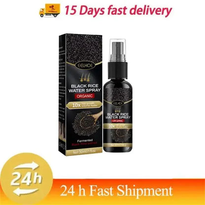 Gray White Hair Treatment Serum White To Black Repair Natural Color Black Rice Nourish Spray Anti Loss Hair High Quality Product