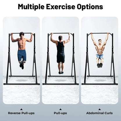 Power Tower Pull Up Bar Dip Station Assistive Trainer for Home Gym Strength Training Workout Equipment 440lb