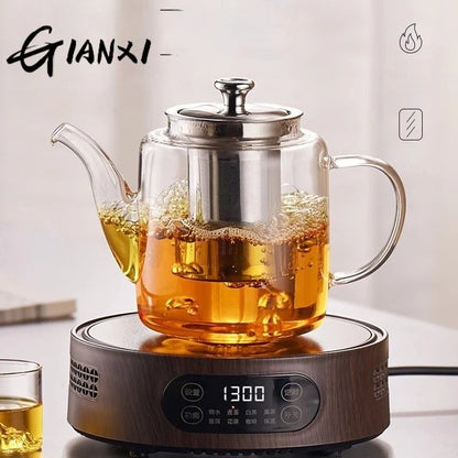 GIANXI Tea Teapot Household Large Capacity Glass Tea Maker Tea Separation Thickened High Temperature Tea Set Single Pot