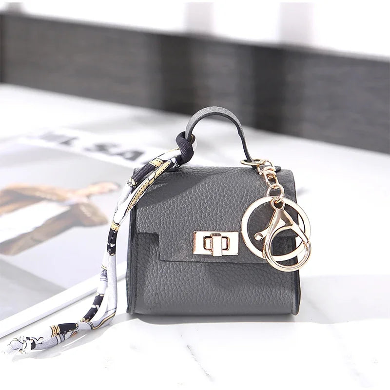 Mini Bag Pendant Small Keychain Case Bag Hanging Accessory Cute Earphone Storage Bag Pendant Keychain Bag Pendant Decoration