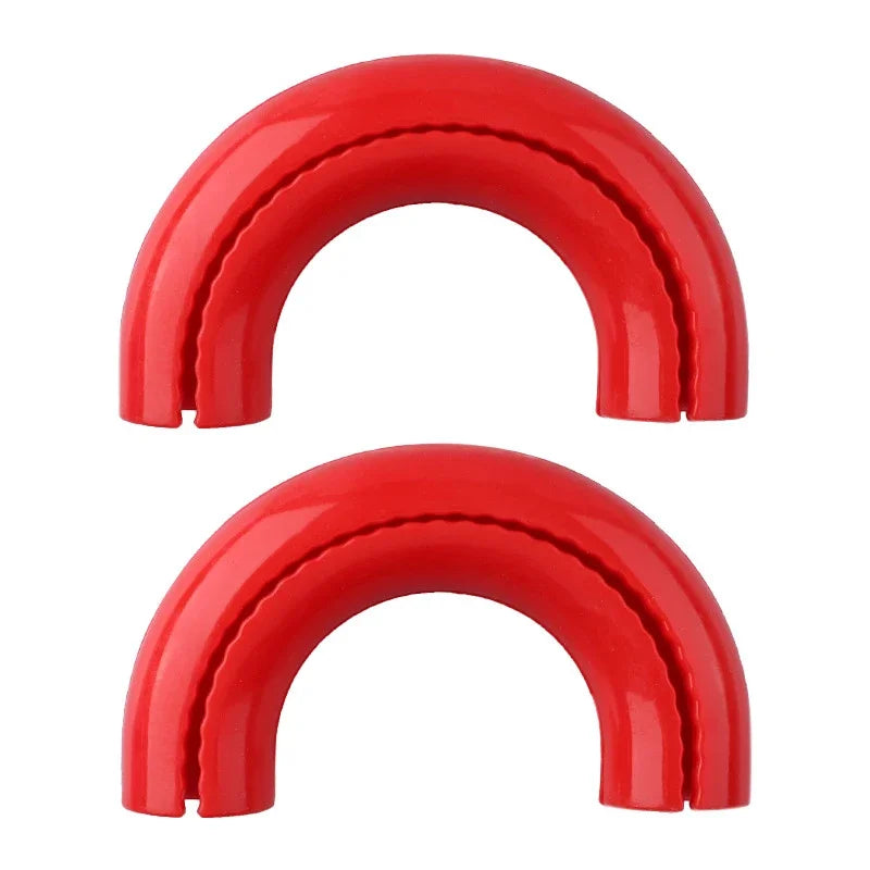 1 Pair Cars Exterior Accessories D-Ring Towing Hook Sleeve For F150 2004-2024 Red D Ring Towing Hook Sleeve