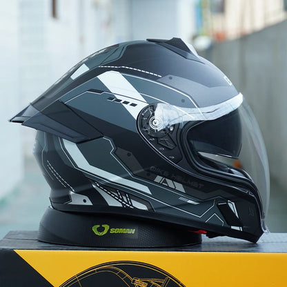 Full Face Motorcycle Helmets Latest Downhill Racing Motorbike Riding Casco Capacete De Moto DOT Approved For Men Women Kask