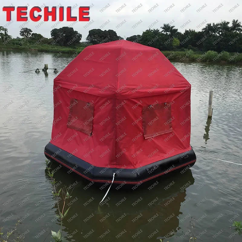 Inflatable Water Leisure Tent Inflatable Floating Camping Raft Tent
