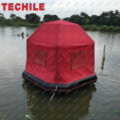 Inflatable Water Leisure Tent Inflatable Floating Camping Raft Tent