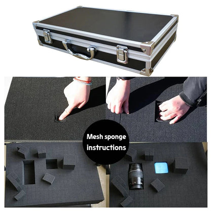 Aluminum alloy Tool Case Outdoor Vehicle Kit Box Portable Safety Equipment instrument Case Suitcase Outdoor Safety Equipment