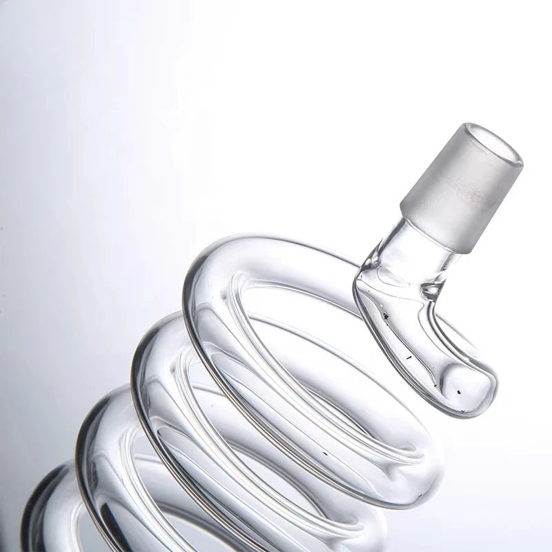 Dia18.8mm 14mm Spring Glass Spiral Part Twirl Glass Hookah Shisha Chicha Accessories Coil Glass Tube for Narguile Connector