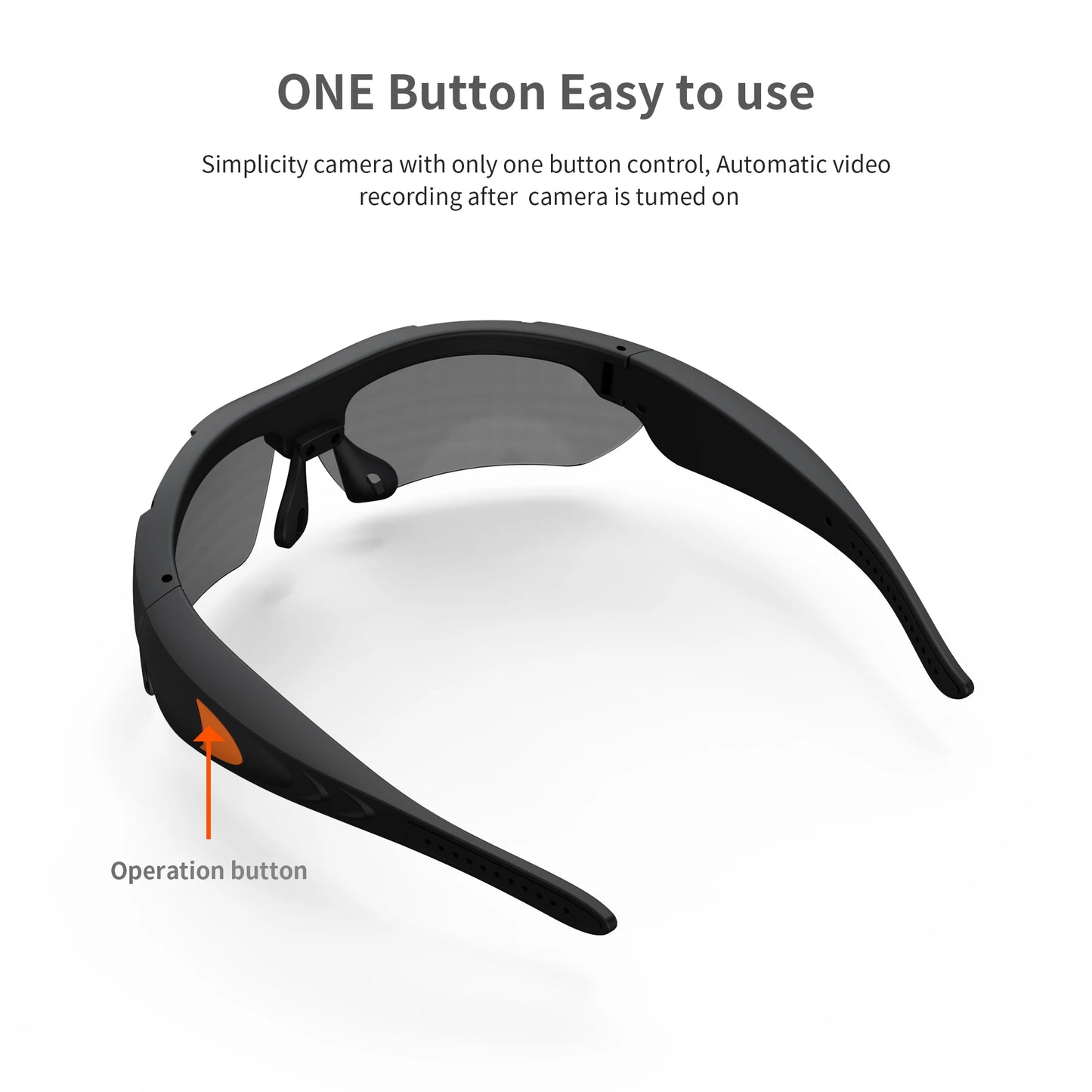 4K HD Smart Glasses Camera Mini Eyewear Camcorder for Outdoor Cycling Driving Video Recordings