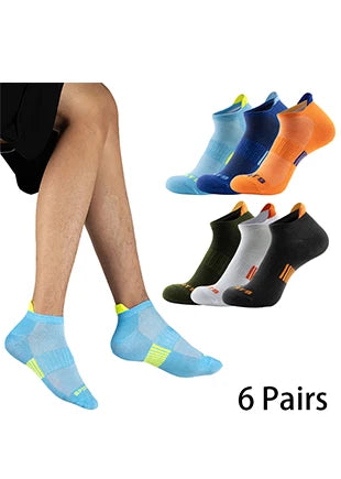 3/6 Pairs Sports Socks For Man High Quality Comfortable Breathable Basketball Short Socks Casual Fashion Low-cut Ankle Socks