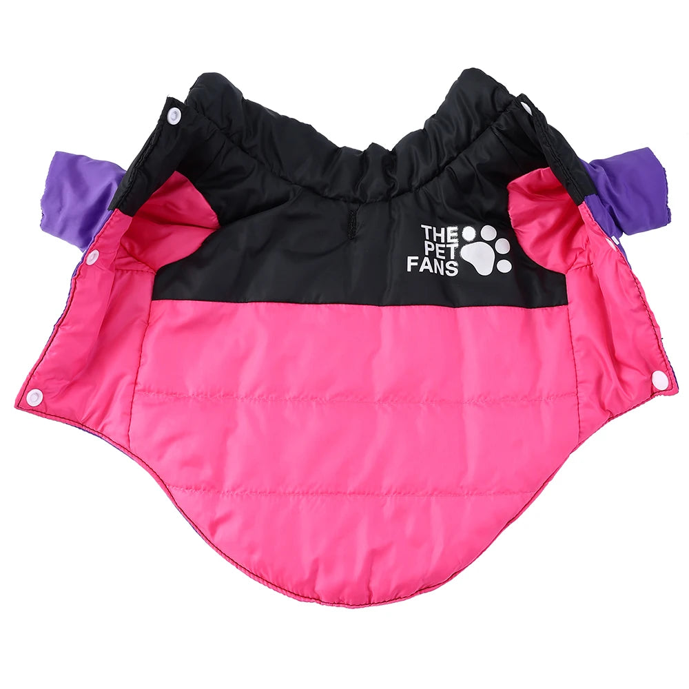 Reversible Pet Coat In Winter For Small Medium Dogs Cats Waterproof Pets Clothes Solid Warm Puppy Kitty Sphynx Chihuahua Jacket