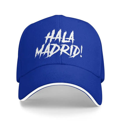 Hala Madrid Letters Print Sandwich Baseball Cap Unisex Casual Sun Bucket Cap Men Adjustable Snapback Hat Golf Hats