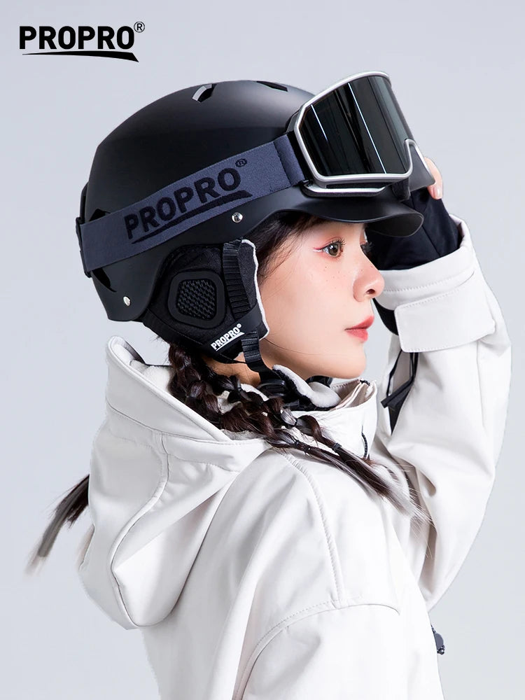PROPRO Light Ski Helmet With Safety professional Ski Snowboard   motorcycle Integrally-Molded Skiing Snow Husband Men Women