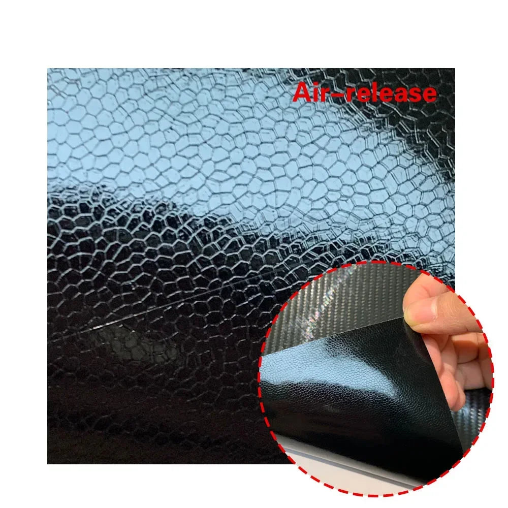 7D Carbon Fiber Vinyl Wrap Foil Car Adhesive Vinyl Film for Car Stickers Black High Glossy Red Waterproof Motorcycle Accessories