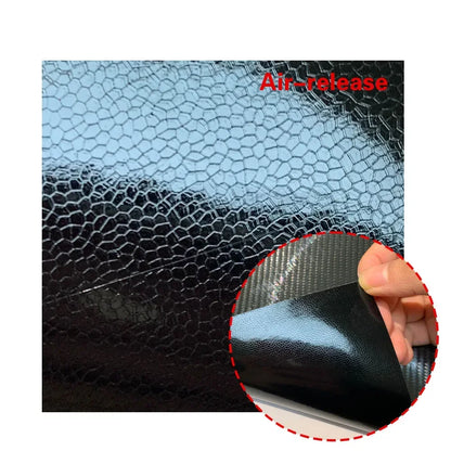 7D Carbon Fiber Vinyl Wrap Foil Car Adhesive Vinyl Film for Car Stickers Black High Glossy Red Waterproof Motorcycle Accessories