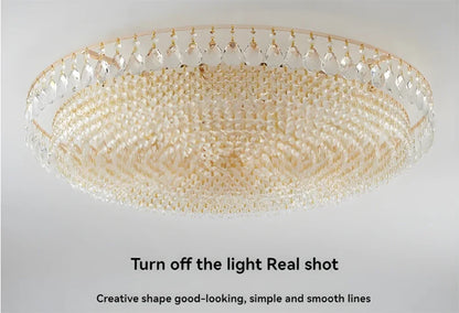 Big Luxury Crystal LED Ceiling Chandeliers for Living Room New Gold Hanging Lamps for Ceiling Modern Home Decor Lustre Lighting