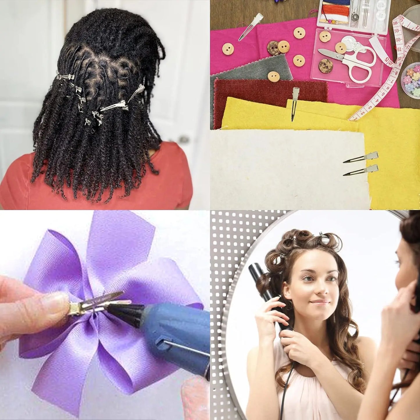 30/50Pcs Professional Ladies Salon Fixed Hair Pin 4.5cm Curl Metal Hair Clips Hair Root Fluffy Clips DIY Tools Hair Accessories