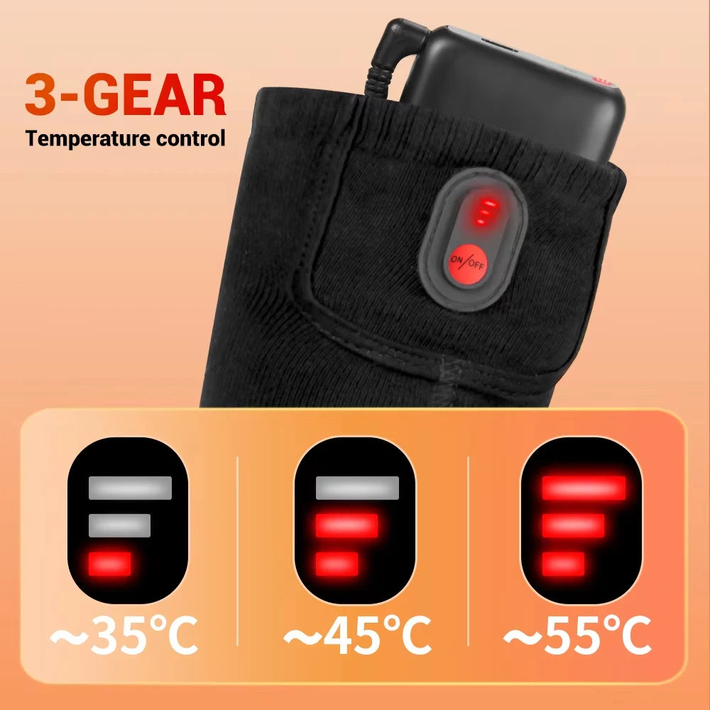 Winter Heated Socks Warm Ski Electric Heating Thick Soft Stockings Unisex For Outdoor Thermal Hunting Camping Warmer