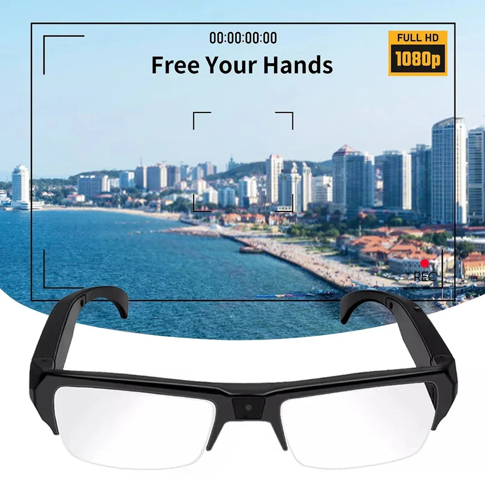 HD 1080P Mini Camera Meetings DVR Protable Glasses Cam Sports Video Small Outdoor Camcorder Conference Process Driving Etc