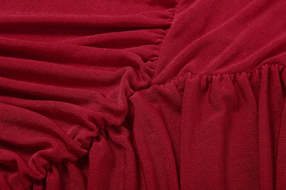 Weird Puss Autumn New Style Maxi Dress Women Turtleneck Full Sleeve Backless Skinny Stretch  Prom Party Ruched Elegant Vestidos