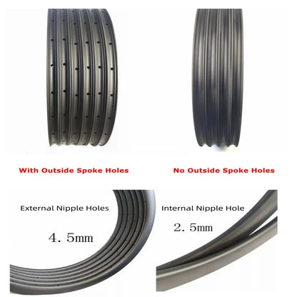 29er MTB Carbon Rims 30/33/36/40mm Width 30mm Hight Super Light Tubeless/Hookless 29ER MTB Carbon Rims