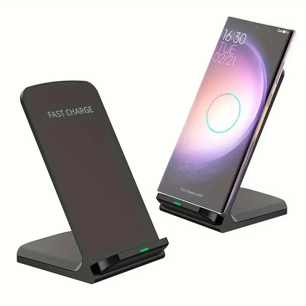 30W Fast Wireless Charger Stand Pad for iPhone 17-11/XR, Samsung Galaxy S25/S26/S21/S20, Xiaomi, Huawei & All Qi-enabled Phones