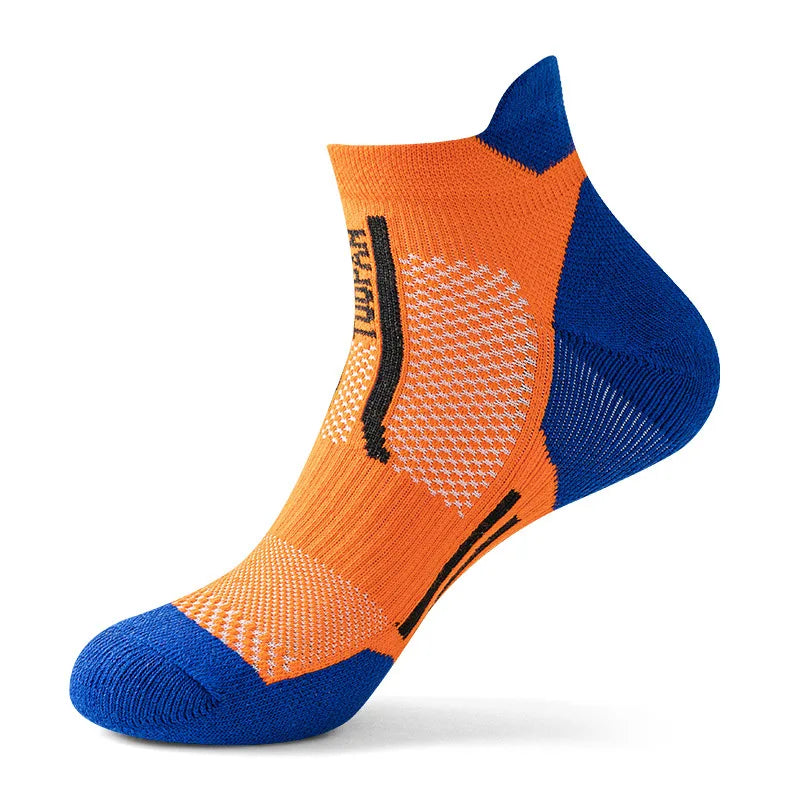 2023 New Men Sports Socks Professional Outdoor Basketball Cushion Terry Towel Bottom Non-Slip Running Breathable Socks