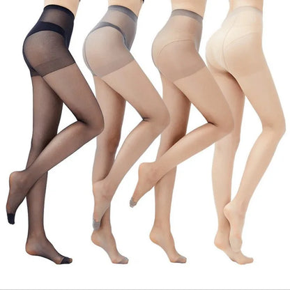 1/4Pcs 0D Stockings Women Skin Color Tights Tear Resistant Anti-cored Hook Wire Pantyhose Black Socks Slim Ultra Thin Leggings