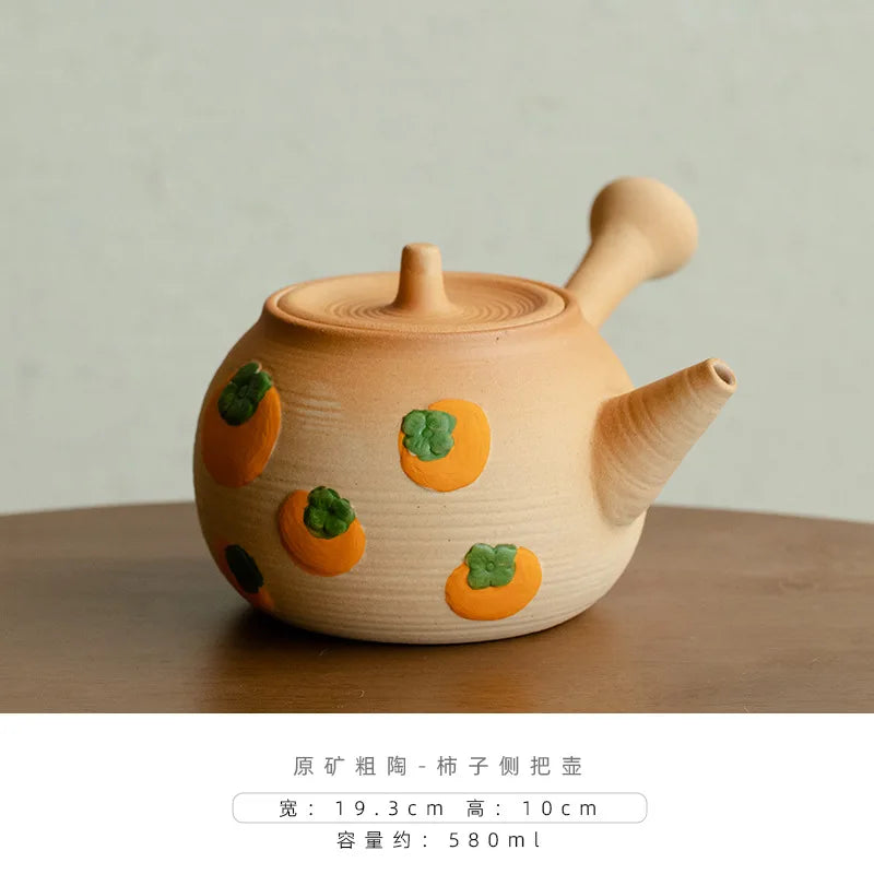 Japanese Charcoal Fire Stove Can Dry-fire Coarse Pottery Anti-scalding Side Handle Kettle Household Tea Stove Charcoal Grill