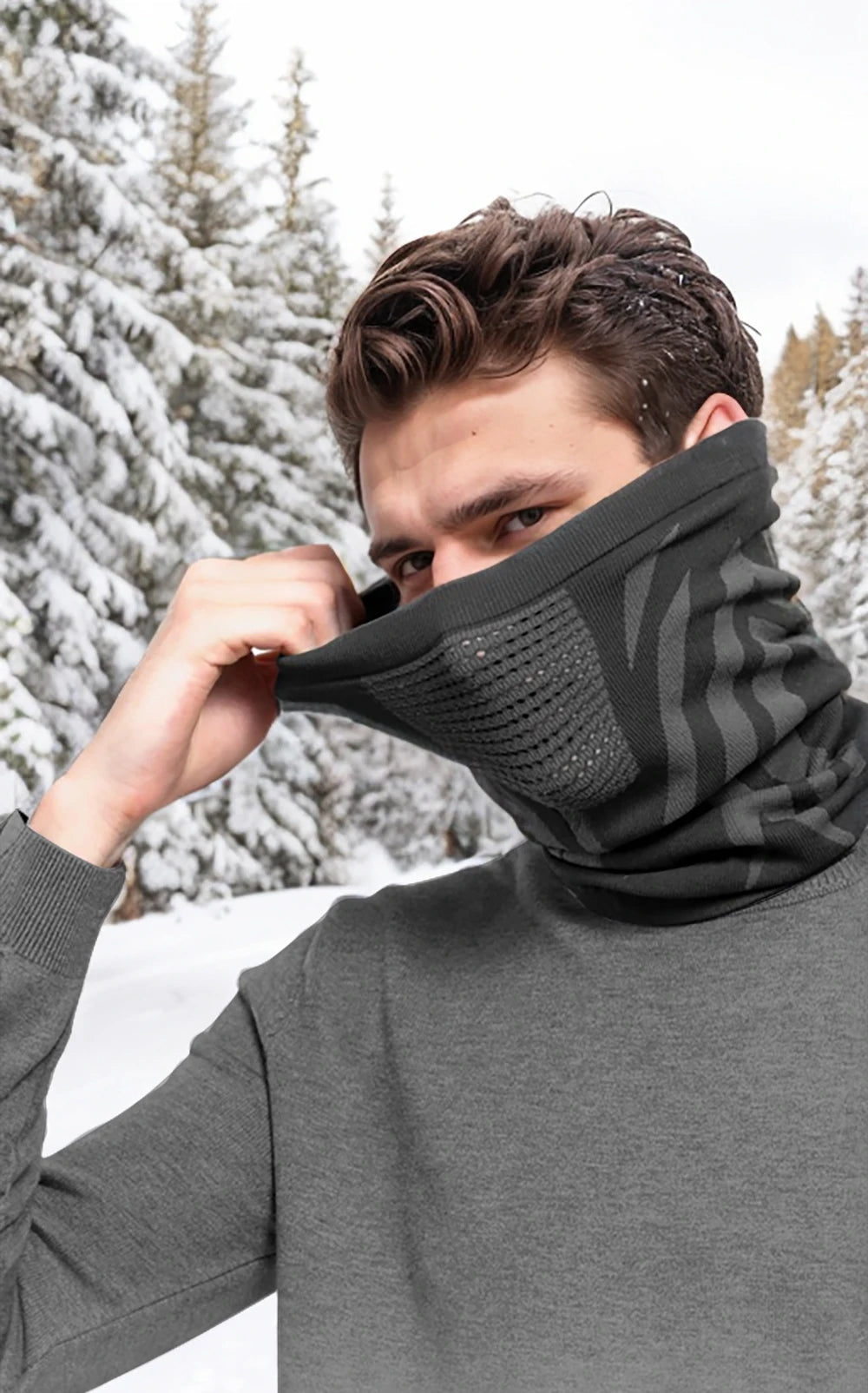 Windproof Warm Zebra Striped Face Mask/Scarf - Ideal for Motorcycle, Running, Skiing, Snowmobile - Winter Outdoor Protection