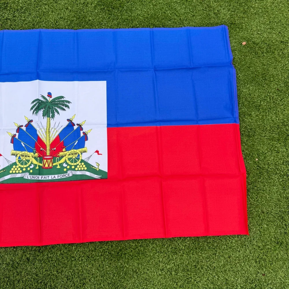 Haiti Flag 150x90cm Large 3x5 FT Haitian National Flag Polyester Double Stitched Outdoor Indoor Decoration