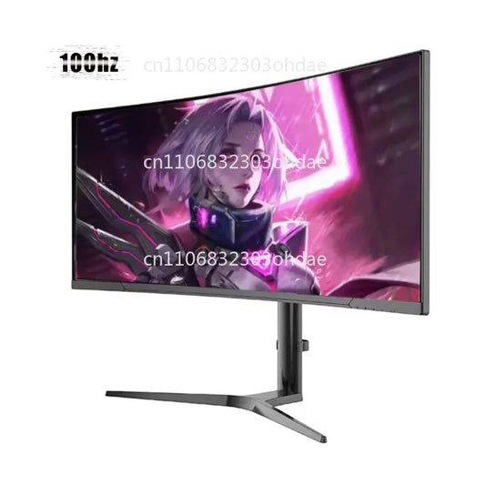 34 inch LCD 144hz 165 HZ 4k computer  mo Rgb light bar game curved screen  mo