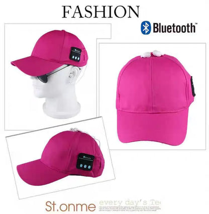 Outdoor Sports Baseball Cap with Visor Wireless Bluetooth Hands-free Music Headphone Hat