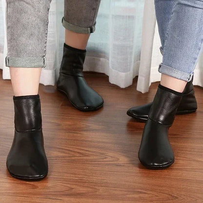 1/3/5Pairs High Elasticity Balck New Muslim Prayer Wear Socks High Quality PU Warm Leather Unisex General Floor Carpet Sock