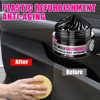 Black coating paste for plastic and rubber repair -General Motors Tire interior repair wax,Multi-purpose car care,lasting polish