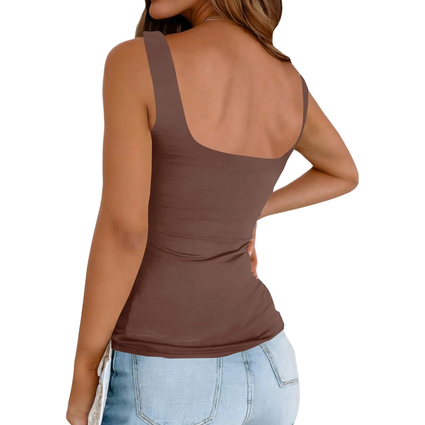 Solid Y2k Vest Women Sleeveless Base Shirt Regular Black Tops Slim-Fit Sling Inner Top Spring Summer Street Wear Girl Cloth