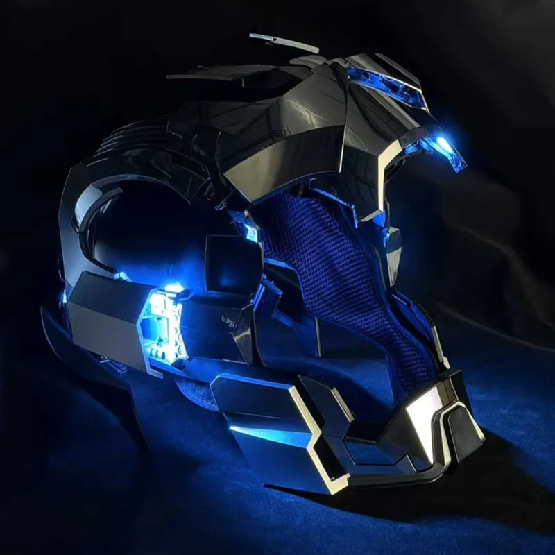 Iron Man MK17 Jarvis Voice Controlled Auto Open Close Electronic Helmet Mask Face Cover Collectible Toy Decor For Superhero Fans