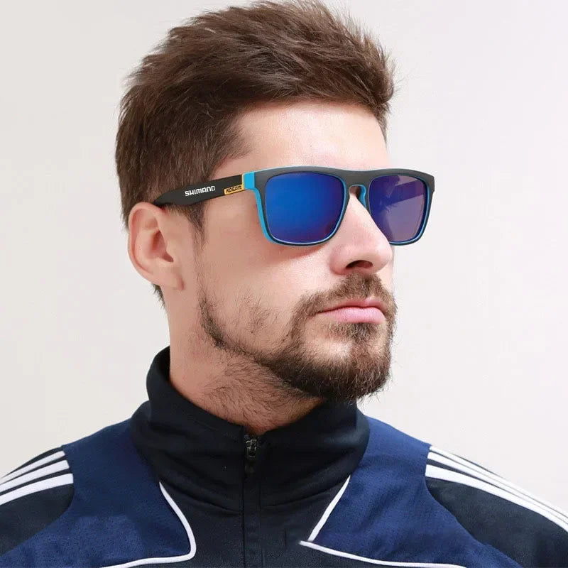 Classic Square Polarized Unisex Outdoor Sports Sunglasses for Fishing Hunting Cycling Driving Mountaineering UV400Anti-glare