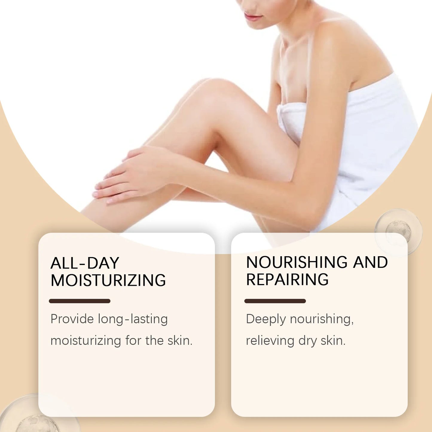 Vanilla Body Oil Improve Dryness Skin Increase Elasticity Relieve Roughness Hyaluronic Acid Body Oil Quick-Absorb Skin Care