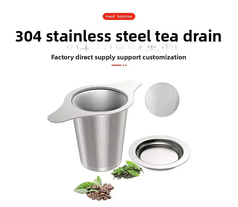 1PCS Reusable Tea Leak Stainless Steel Filter Coffees Infuser Basket Tea Strainer Teapot Cup Filter Multi- Teapot Infuser Leak