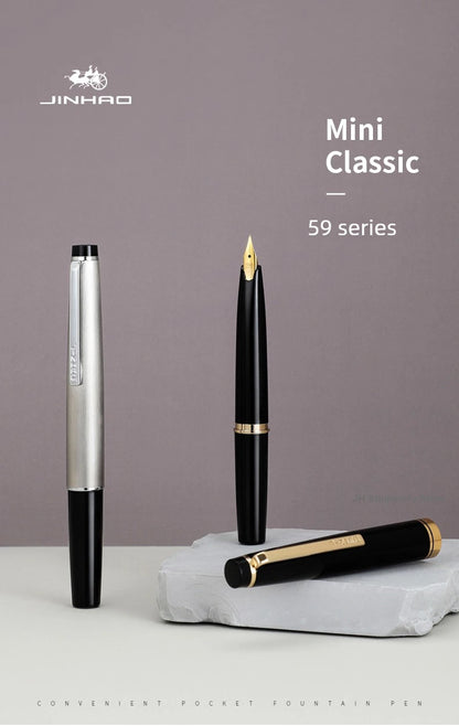 JINHAO 59 Fountain Pen Luxury Elegant Pens EF F Hooded Nib Fountain Pens Writing Stationery PK 80  School Office Supplies