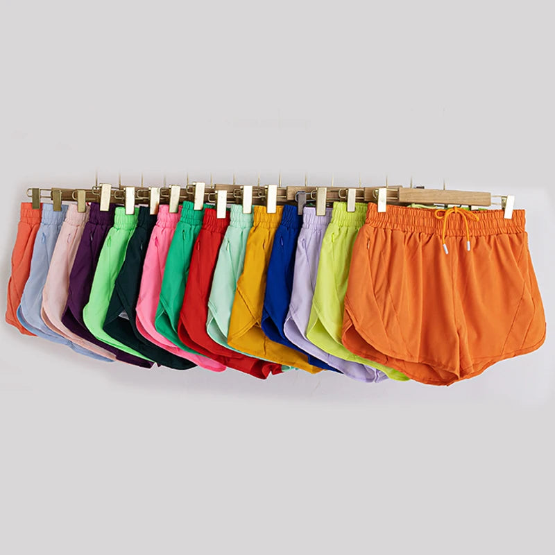 Women Running  Lightweight Athletic Shorts With Mesh Liner Zip Pocket Quick Dry Workout Sports Shorts Oneractive Yoga Pant Sport