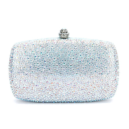 Evening Clutch Bags Green Bridal Clutches Bags Crystal Bridal Stones Purse Lady  Party Wedding Rhinestone Women Shoulder Handbag