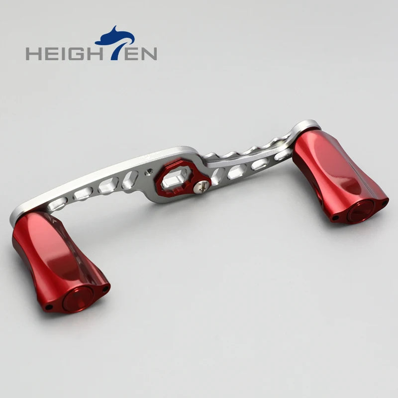 HEIGHTEN Baitcasting Reel Mod Kit Double Handle Center Distance 95mm +Diameter 21mm Knobs Lure Fishing Modification Accessories