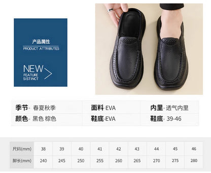 New Fashion Sandals High Quality Slippers Soft Sole Beach Sandals Men Slip On Driving Shoes Chef Shoes Breathable EVA Shoes
