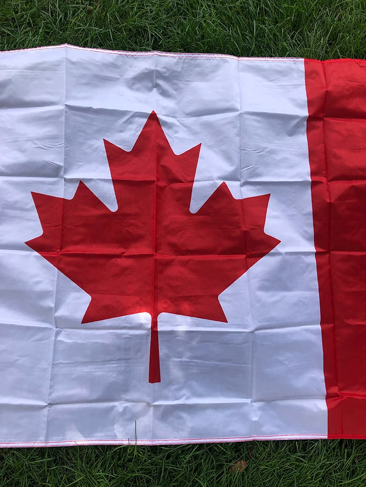 SKY FLAG free shipping great Canadian Flag  90*150cm hanging polyster 3x5fts Canada national flag banner for decoration